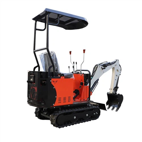 Construcción de miniexcavadora pequeña